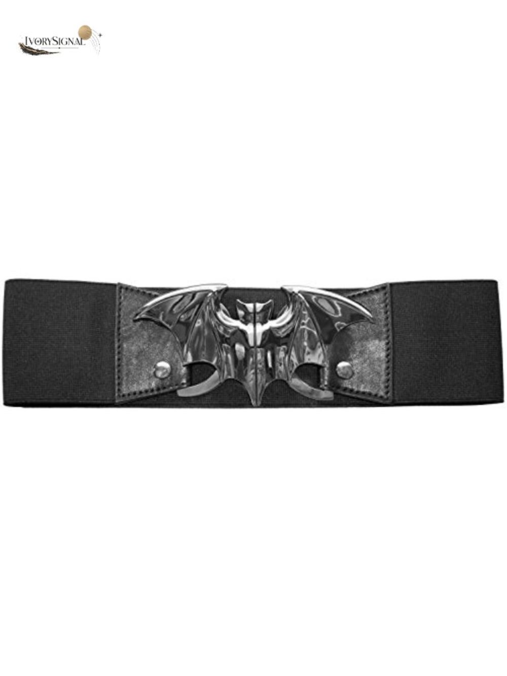Gothic Elastic Waist Belt Split Buckle Bat